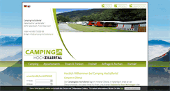 Desktop Screenshot of camping-hochzillertal.at